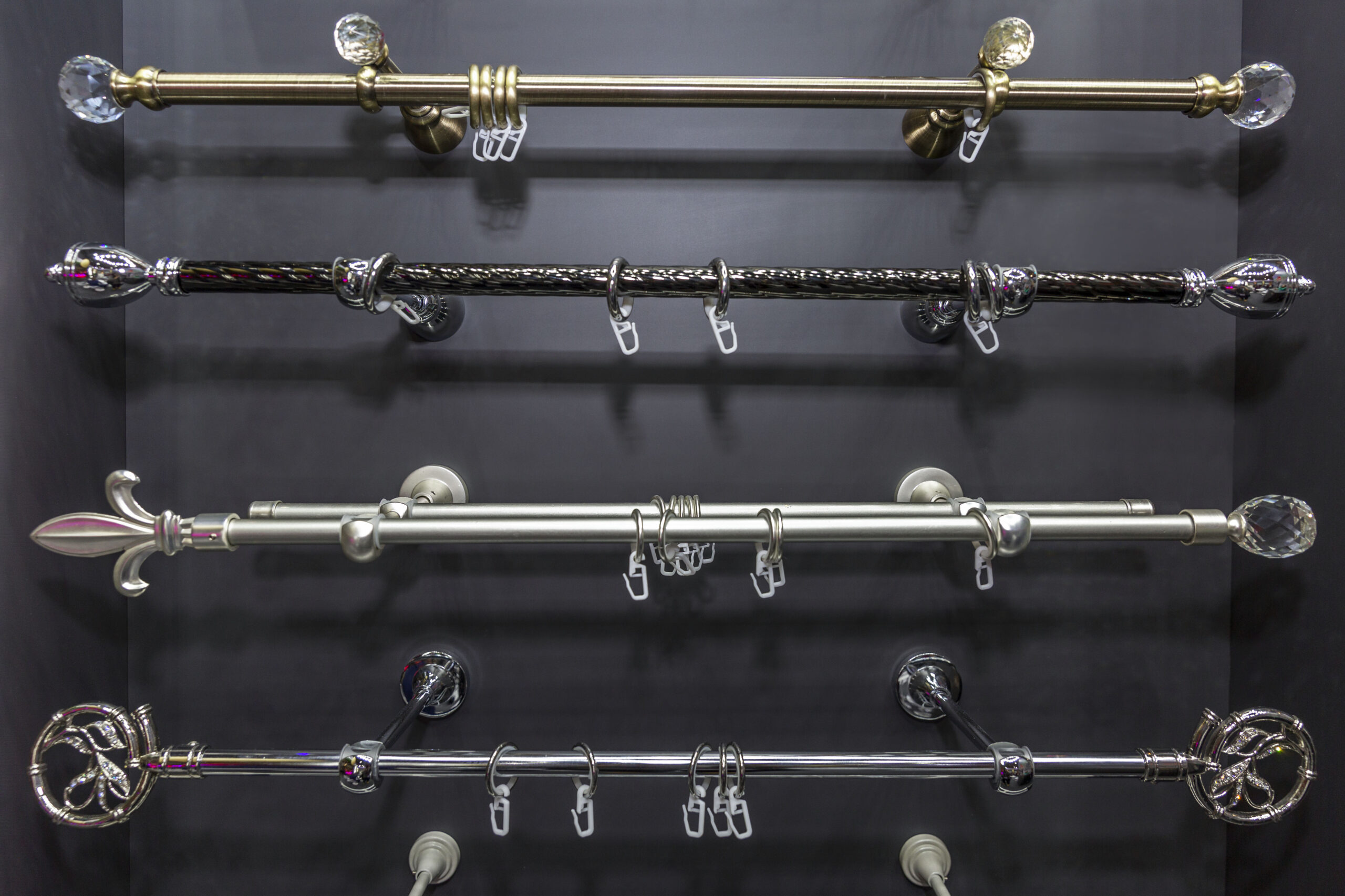 choose curtain rods & tracks