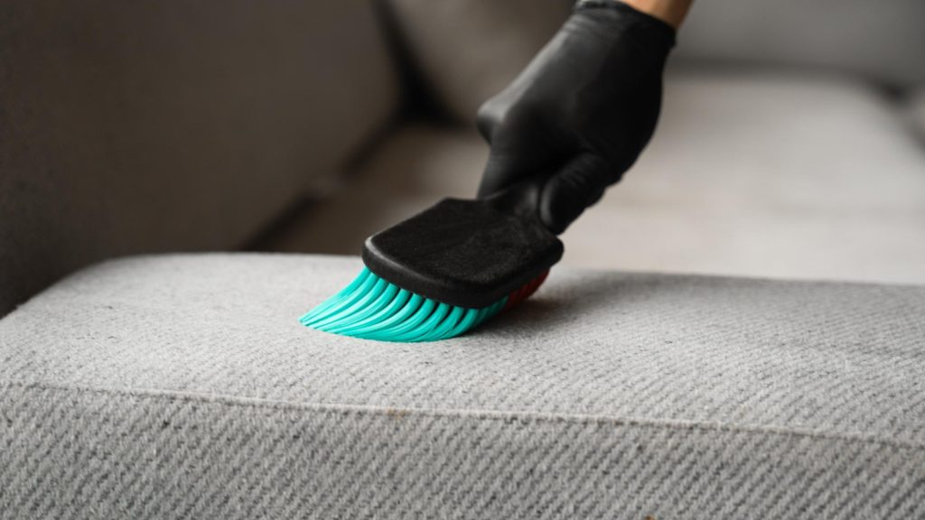 12939 Brush the entire surface of your sofa fabric